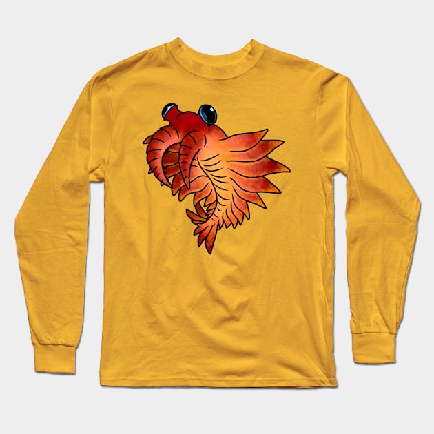 Cute Anomalocaris Long Sleeve T-Shirt by saradrawspaleo